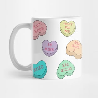 Standard conversation hearts Mug